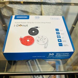 NTONPOWER Travel Power Strip for Cruise Ship/Hotel i-Donut New With Box